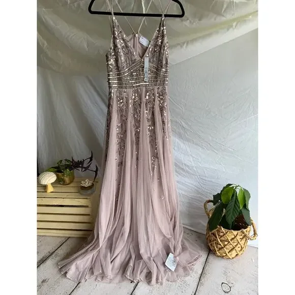 Champagne Asos Prom Dresses Long Champagne Satin Backless Long Prom Dresses,  Open Back Champagne